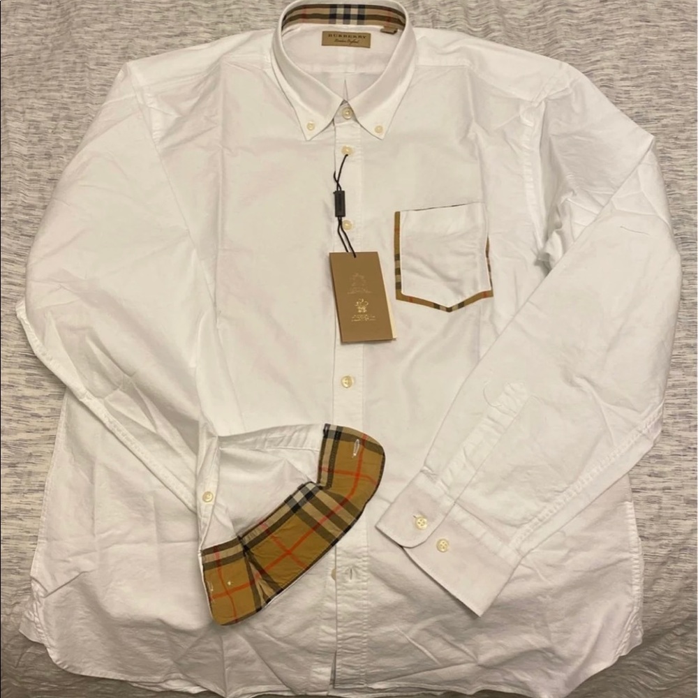 Burberry button down shirt